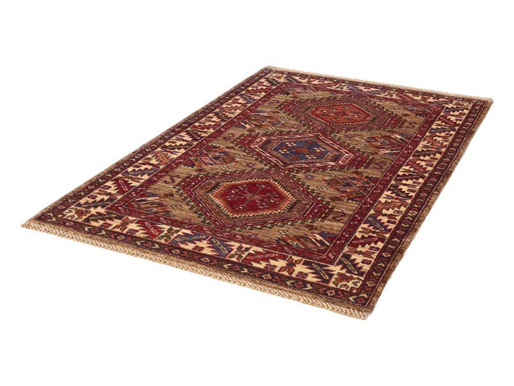 Detail image of 3' 4 x 5' 1 Hand Knotted Kazak Rug