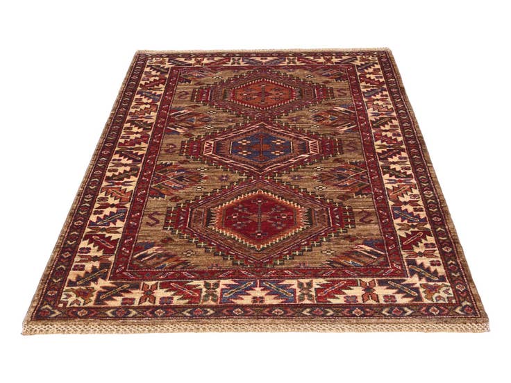 Detail image of 3' 4 x 5' 1 Hand Knotted Kazak Rug