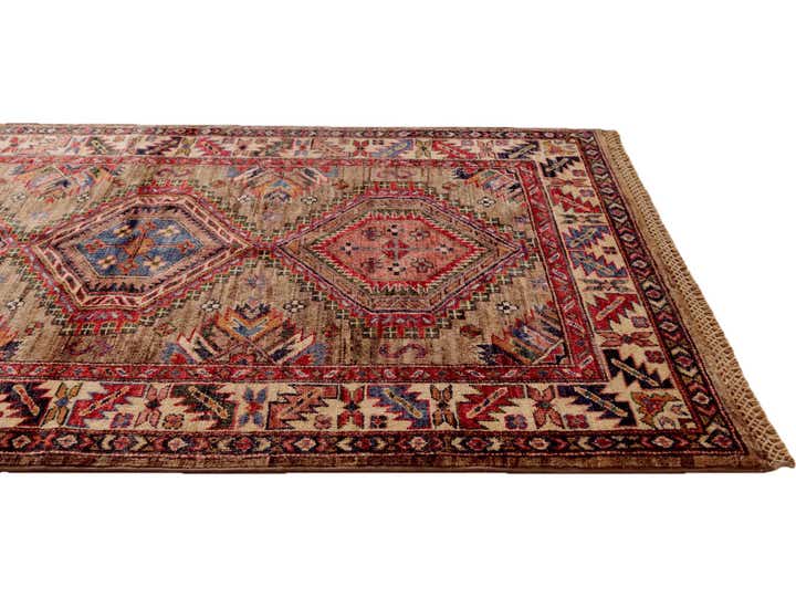 3' 4 x 5' 1 Hand Knotted Kazak Rug