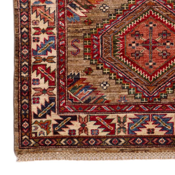 Detail image of 3' 4 x 5' 1 Hand Knotted Kazak Rug