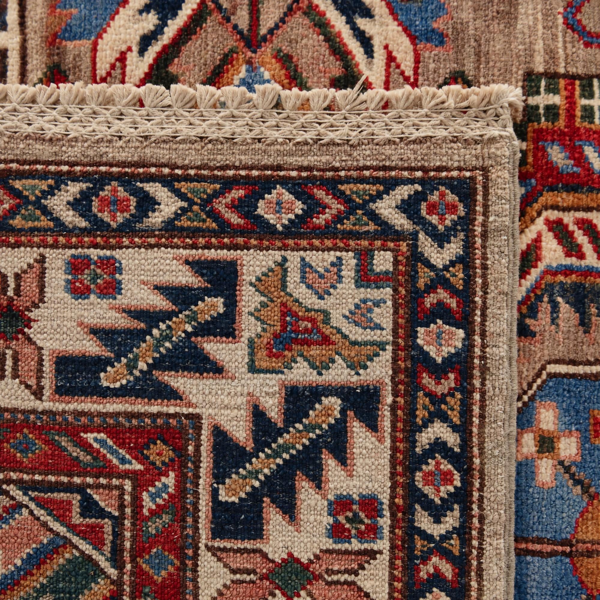 100cm x 155cm Hand Knotted Kazak Rug