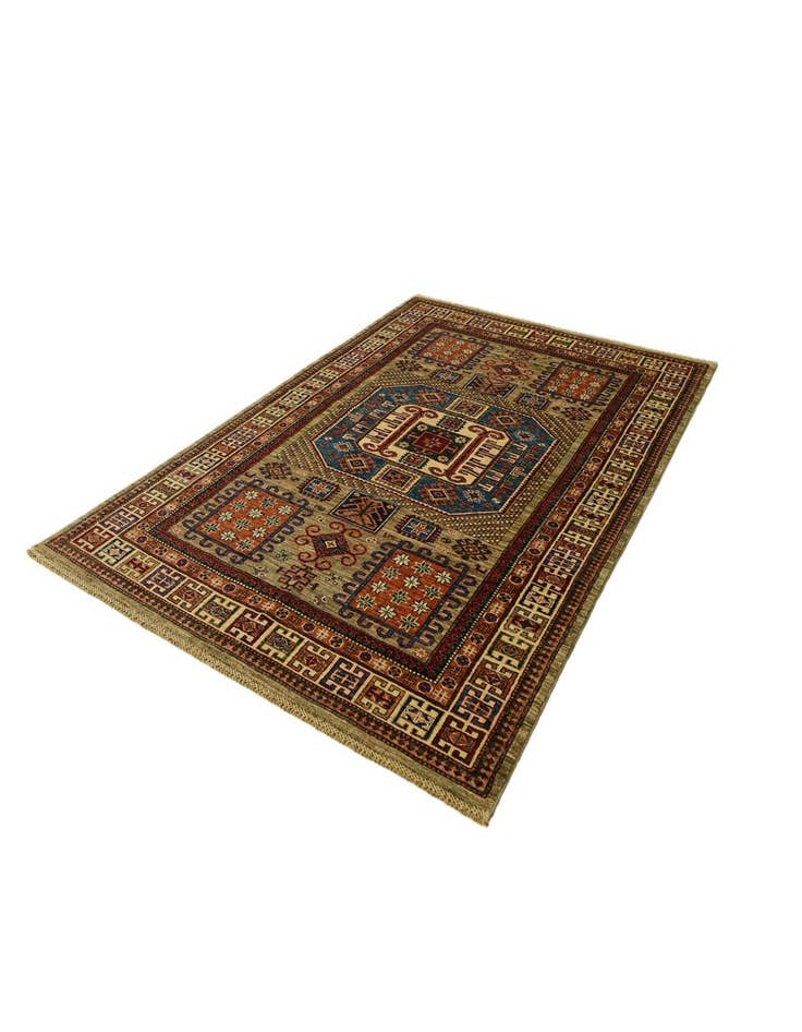 Detail image of 5' 9 x 8' 2 Hand Knotted Kazak Rug