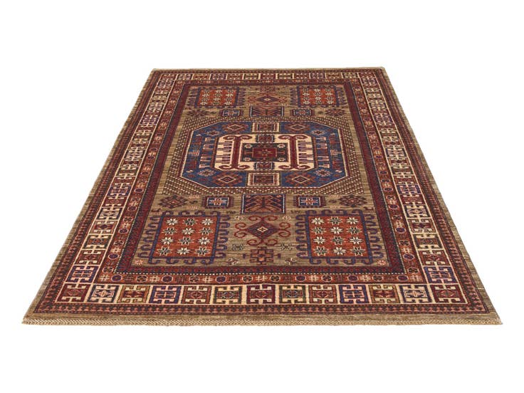 Detail image of 5' 9 x 8' 2 Hand Knotted Kazak Rug
