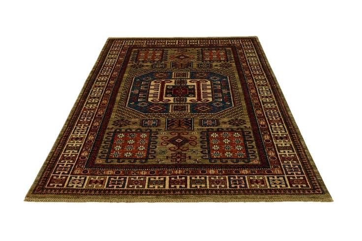 Detail image of 5' 9 x 8' 2 Hand Knotted Kazak Rug