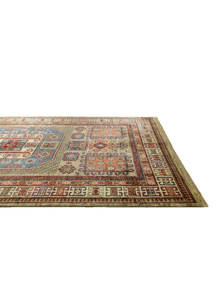 5' 9 x 8' 2 Hand Knotted Kazak Rug