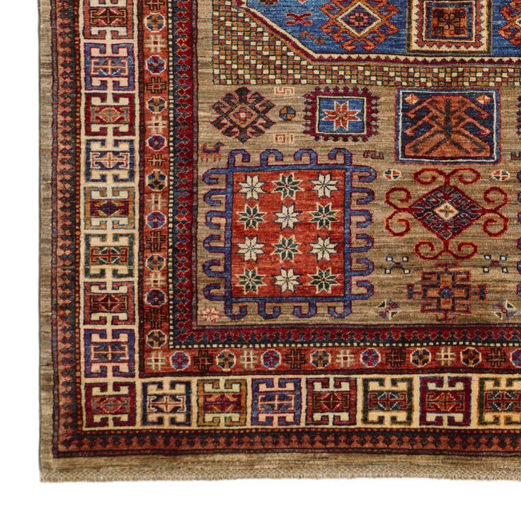 Detail image of 5' 9 x 8' 2 Hand Knotted Kazak Rug