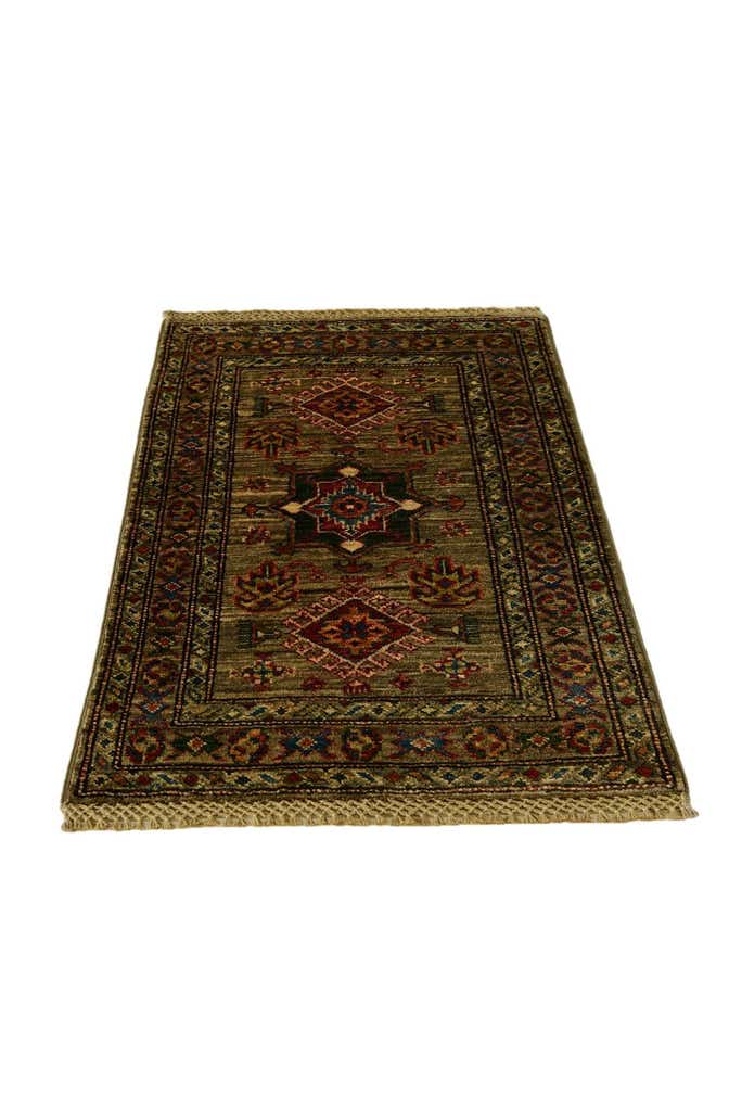 1' 11 x 2' 11 Hand Knotted Kazak Rug