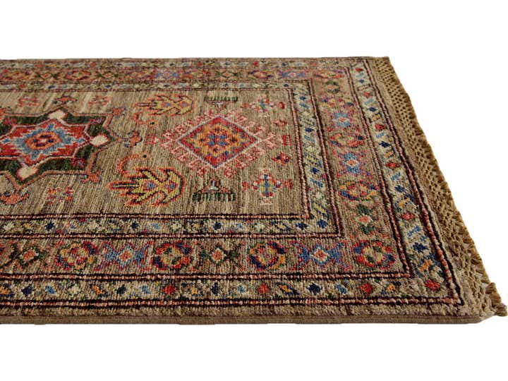 1' 11 x 2' 11 Hand Knotted Kazak Rug