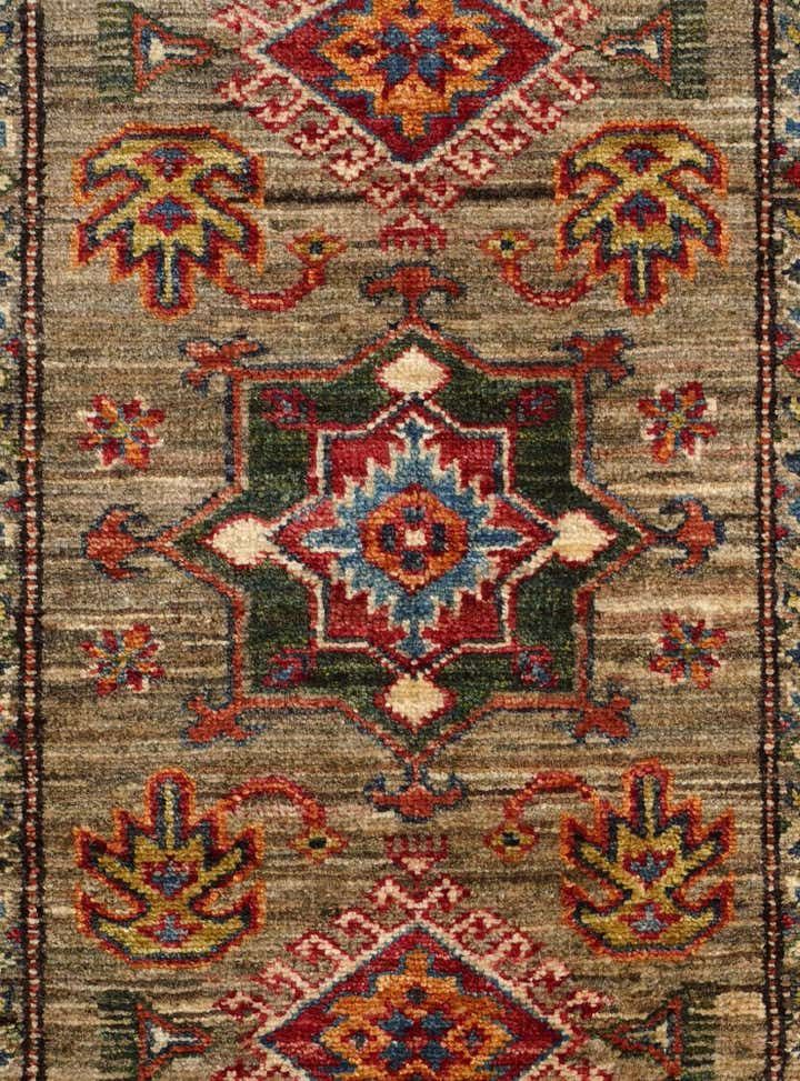 1' 11 x 2' 11 Hand Knotted Kazak Rug