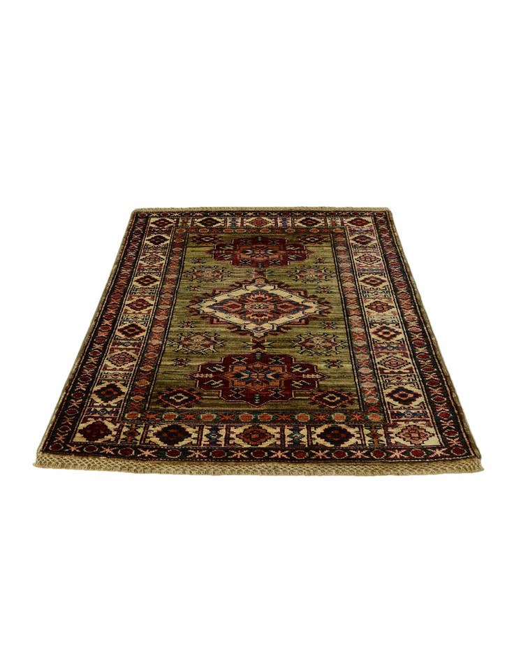 Detail image of 2' 7 x 3' 10 Hand Knotted Kazak Rug