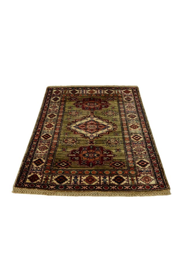 Detail image of 2' 7 x 3' 10 Hand Knotted Kazak Rug