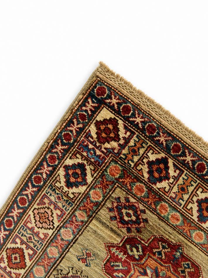 Detail image of 2' 7 x 3' 10 Hand Knotted Kazak Rug