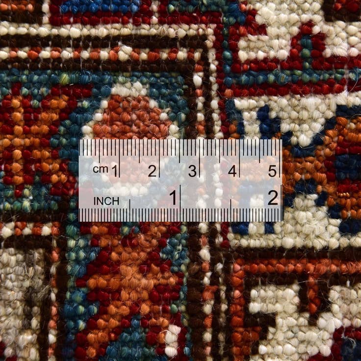 Detail image of 2' 7 x 3' 10 Hand Knotted Kazak Rug