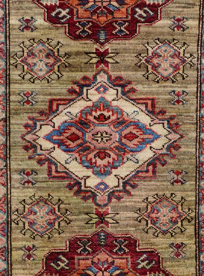 Detail image of 2' 7 x 3' 10 Hand Knotted Kazak Rug