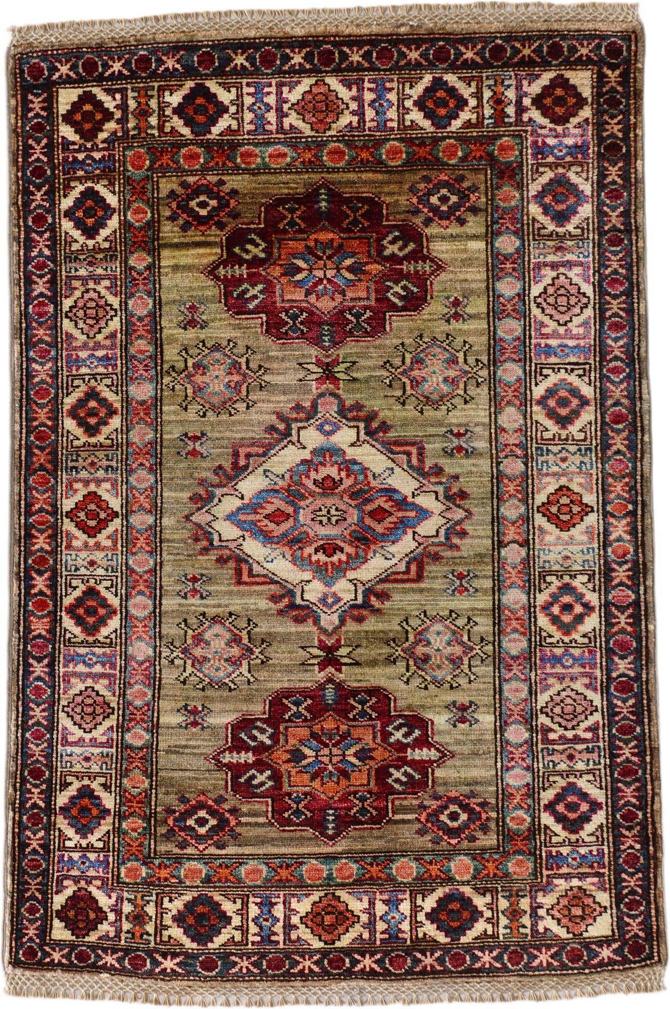 2' 7 x 3' 10 Hand Knotted Kazak Rug