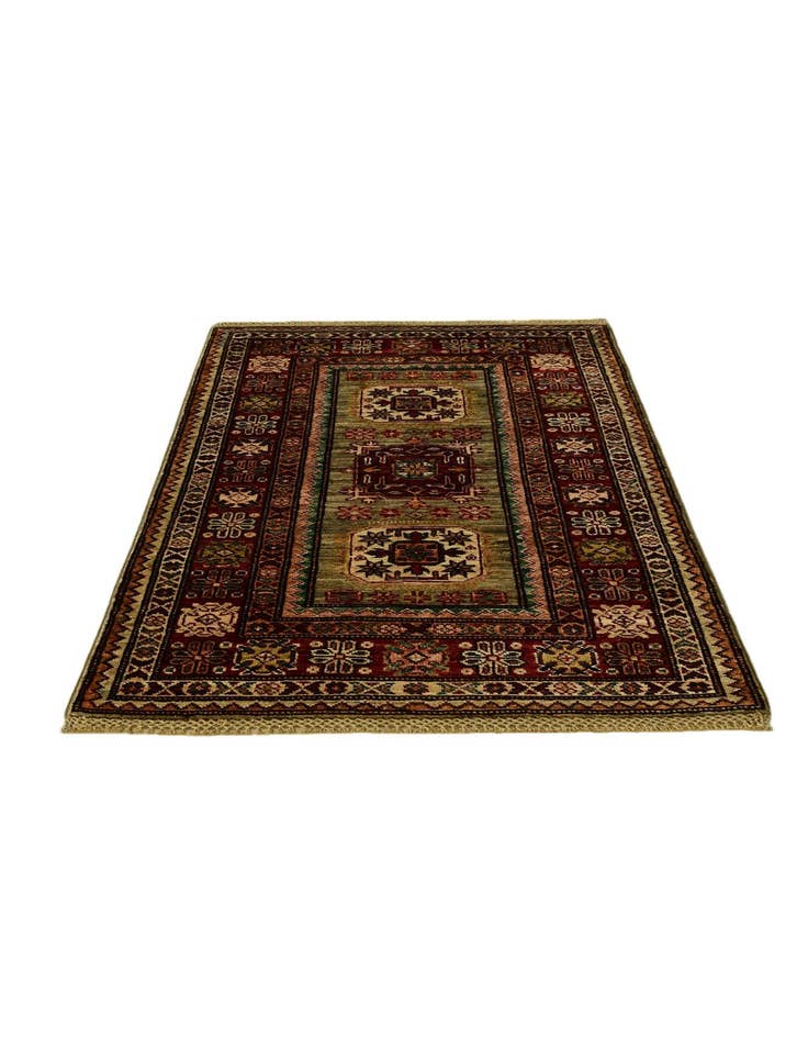 Detail image of 2' 8 x 4' 2 Hand Knotted Kazak Rug