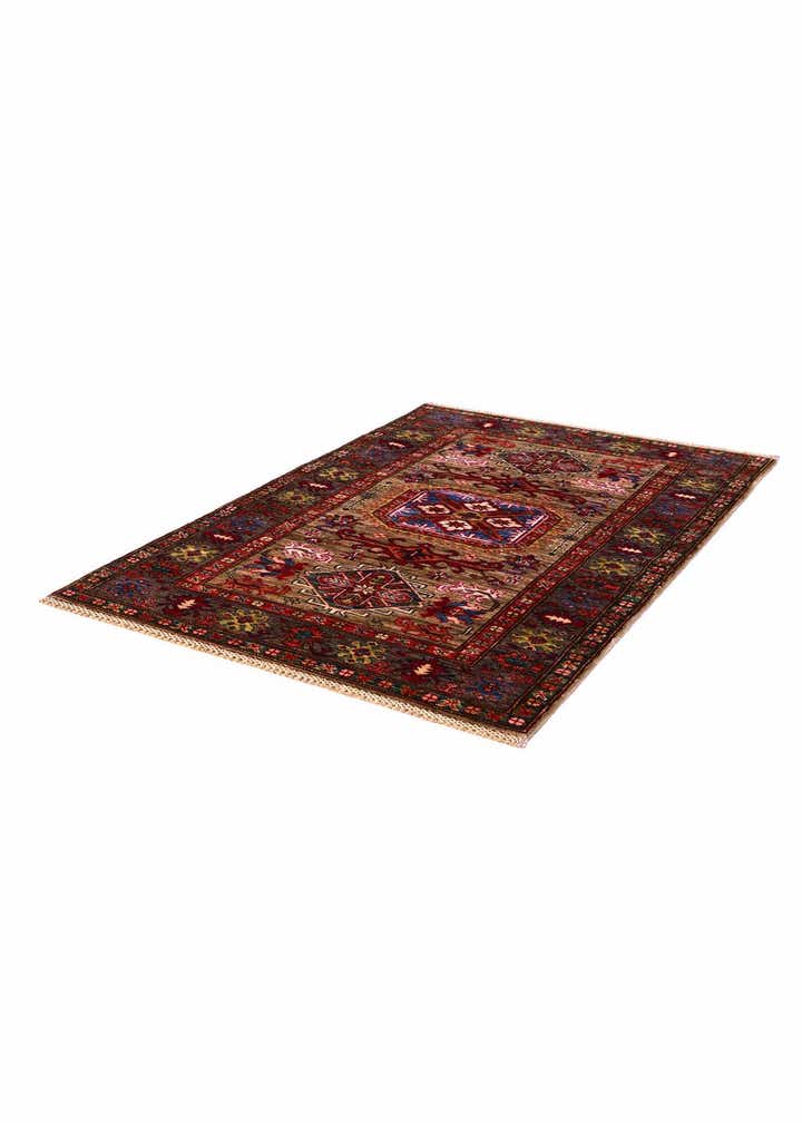 3' 5 x 5' 1 Hand Knotted Kazak Rug