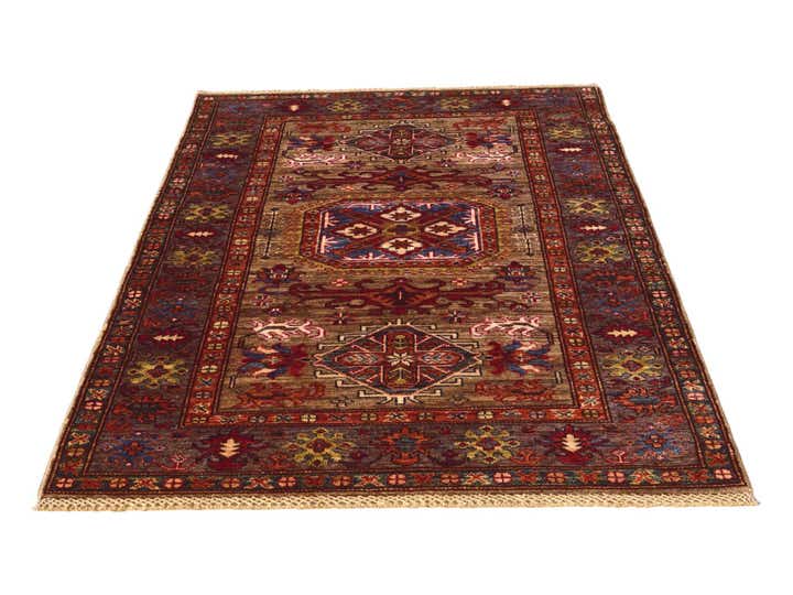 3' 5 x 5' 1 Hand Knotted Kazak Rug