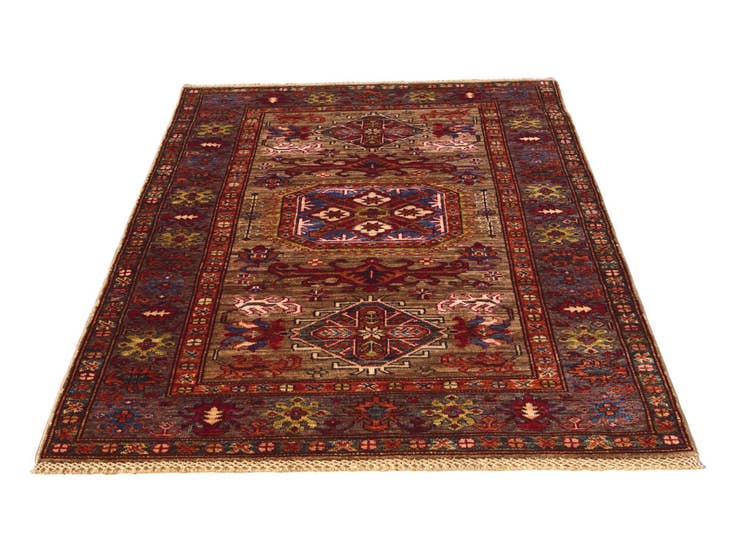 Detail image of 3' 5 x 5' 1 Hand Knotted Kazak Rug