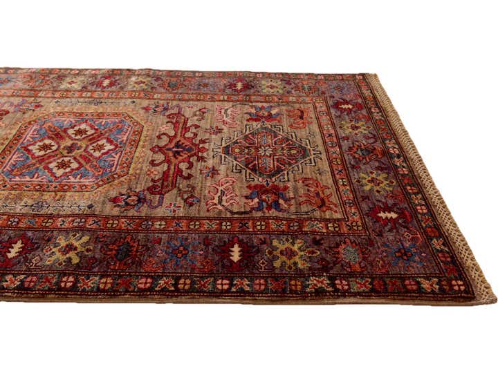 3' 5 x 5' 1 Hand Knotted Kazak Rug