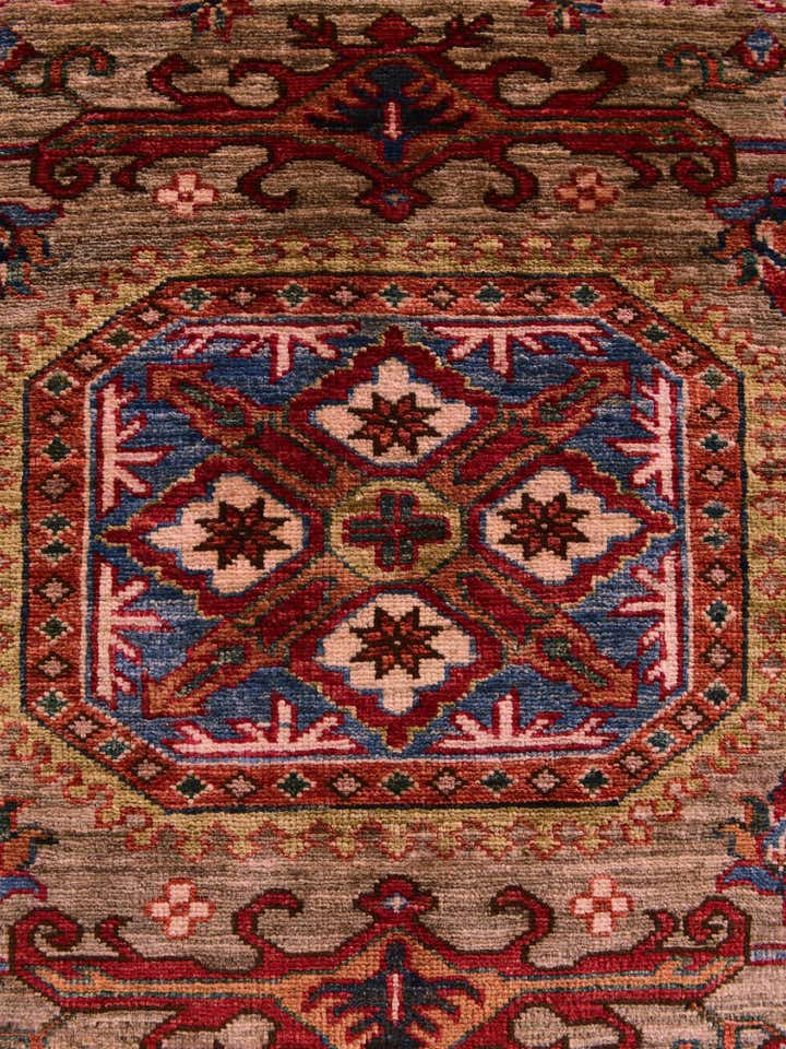 3' 5 x 5' 1 Hand Knotted Kazak Rug