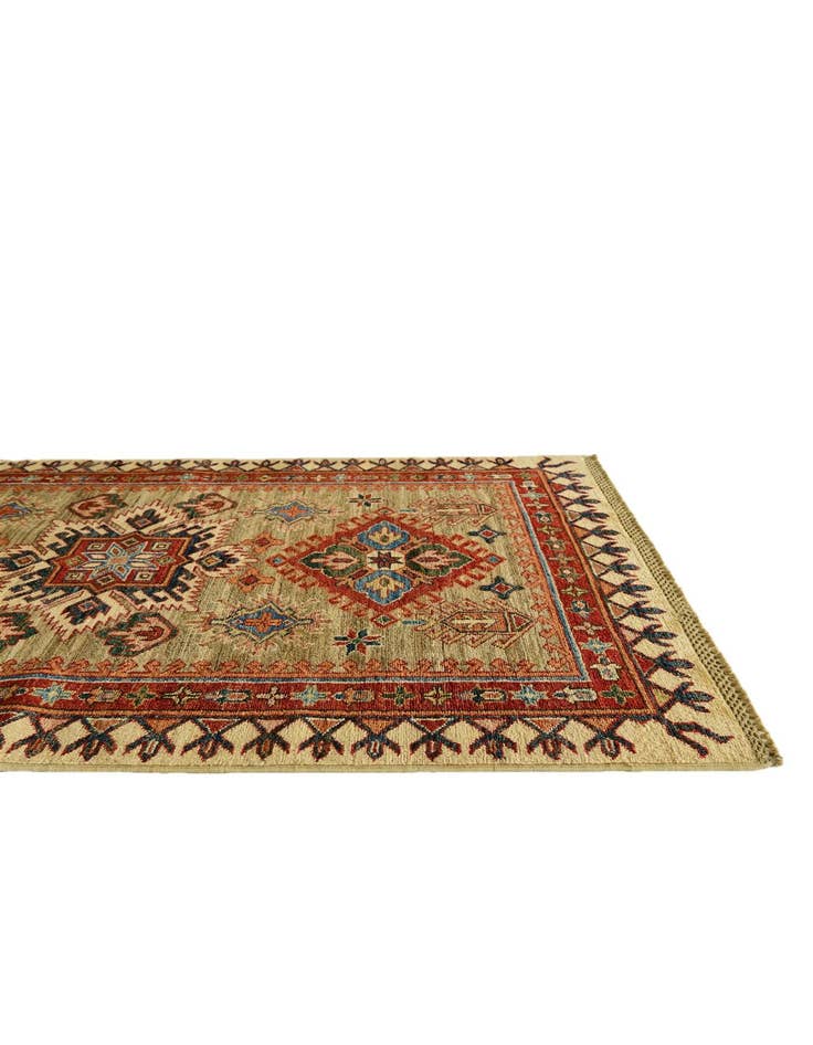 Detail image of 3' 2 x 4' 8 Hand Knotted Kazak Rug