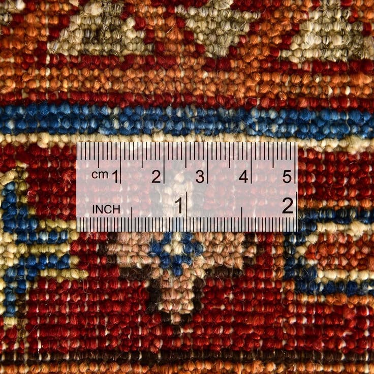 Detail image of 3' 2 x 4' 8 Hand Knotted Kazak Rug