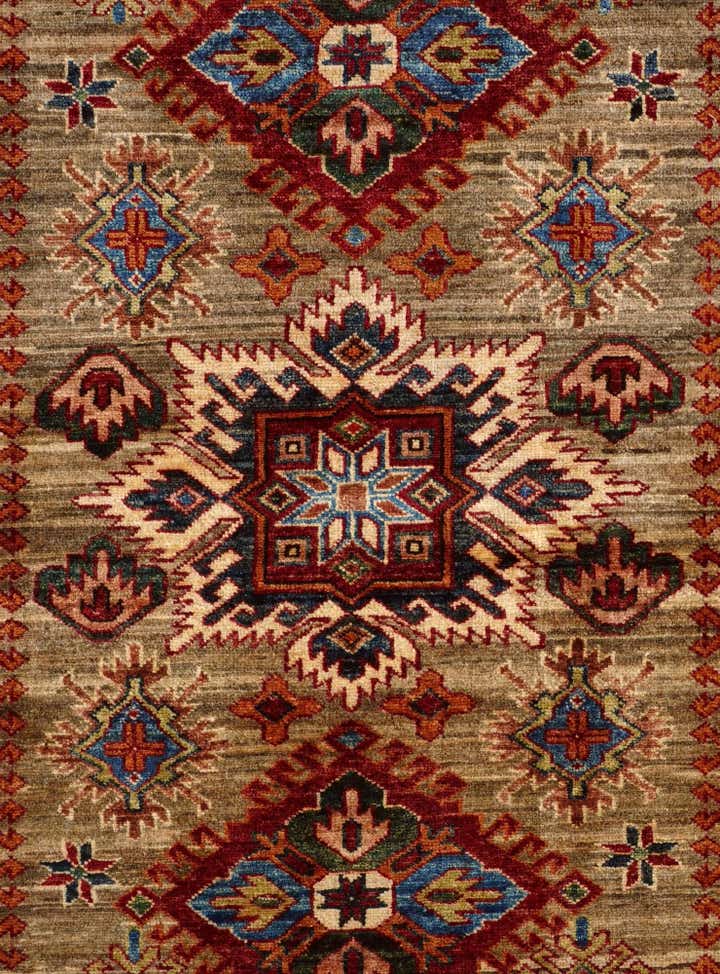 3' 2 x 4' 8 Hand Knotted Kazak Rug