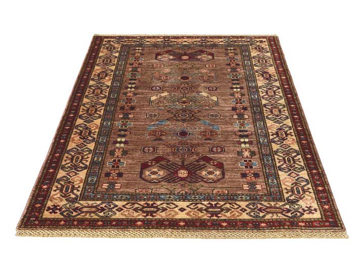 3' 5 x 5' 2 Hand Knotted Kazak Rug