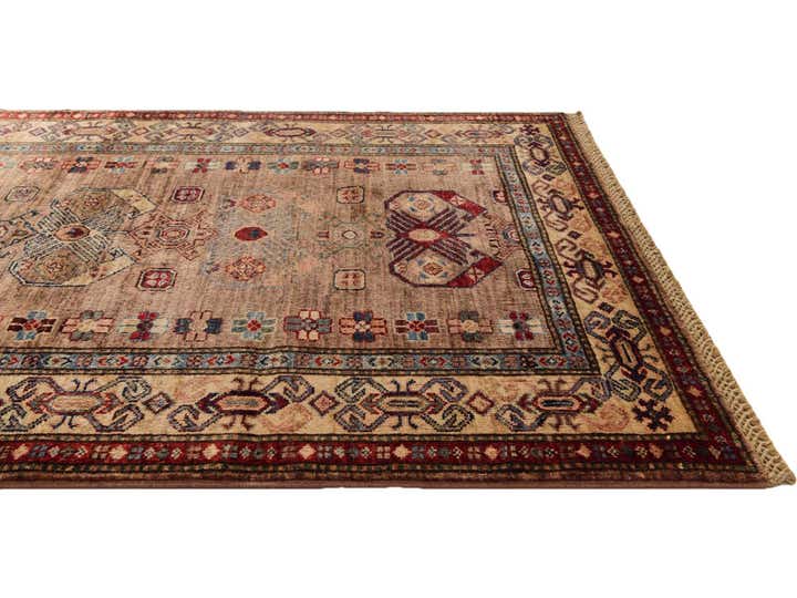 3' 5 x 5' 2 Hand Knotted Kazak Rug