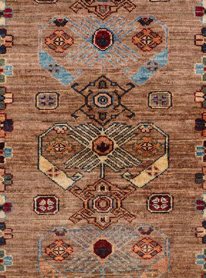 3' 5 x 5' 2 Hand Knotted Kazak Rug