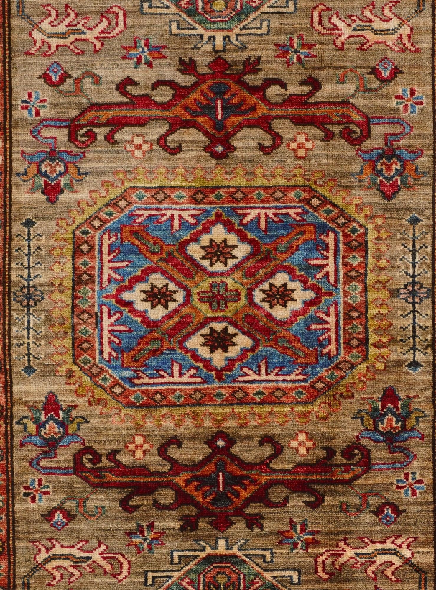 3' 4 x 5' Hand Knotted Kazak Rug