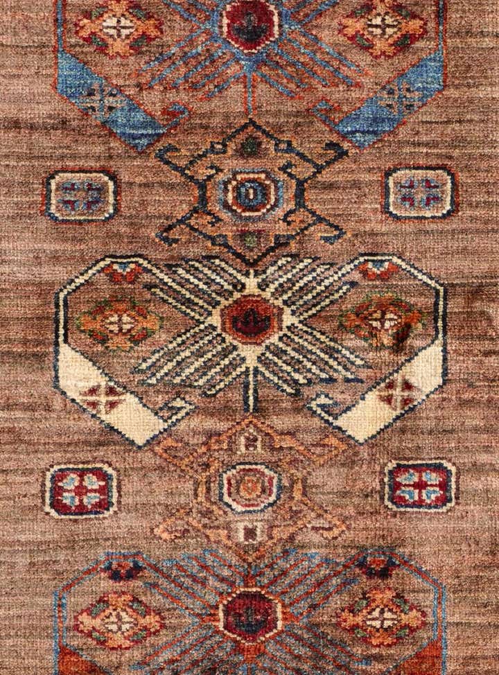 3' 5 x 5' Hand Knotted Kazak Rug