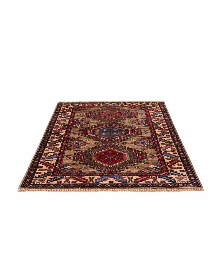 Detail image of 3' 5 x 5' 2 Hand Knotted Kazak Rug