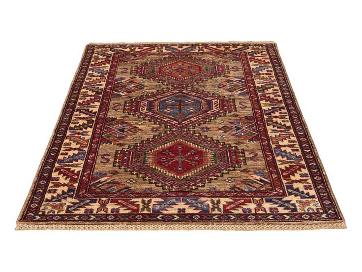 Detail image of 3' 5 x 5' 2 Hand Knotted Kazak Rug