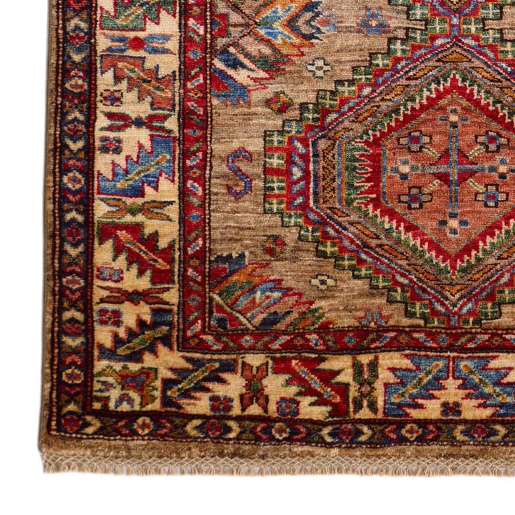 Detail image of 3' 5 x 5' 2 Hand Knotted Kazak Rug