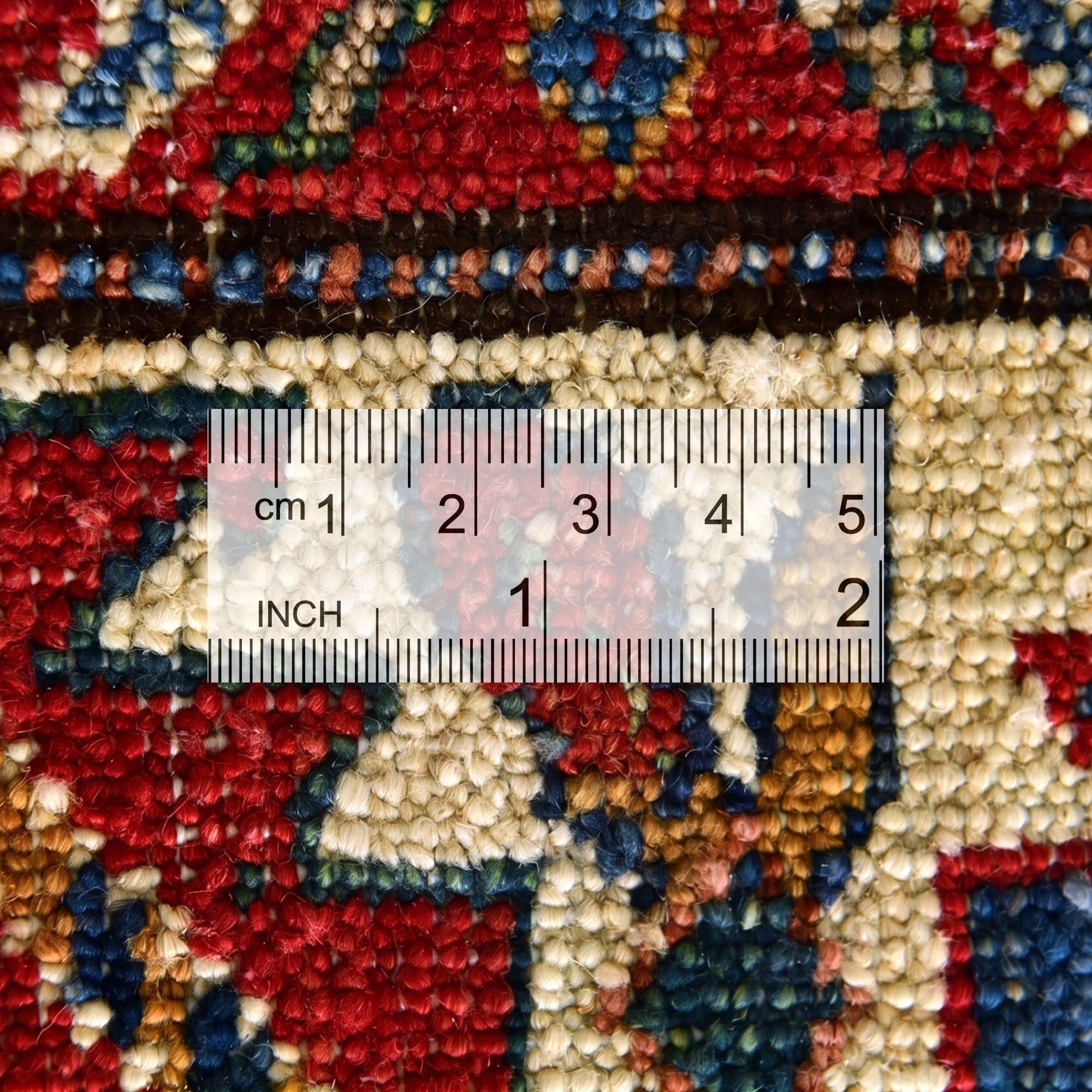 3' 5 x 5' 2 Hand Knotted Kazak Rug