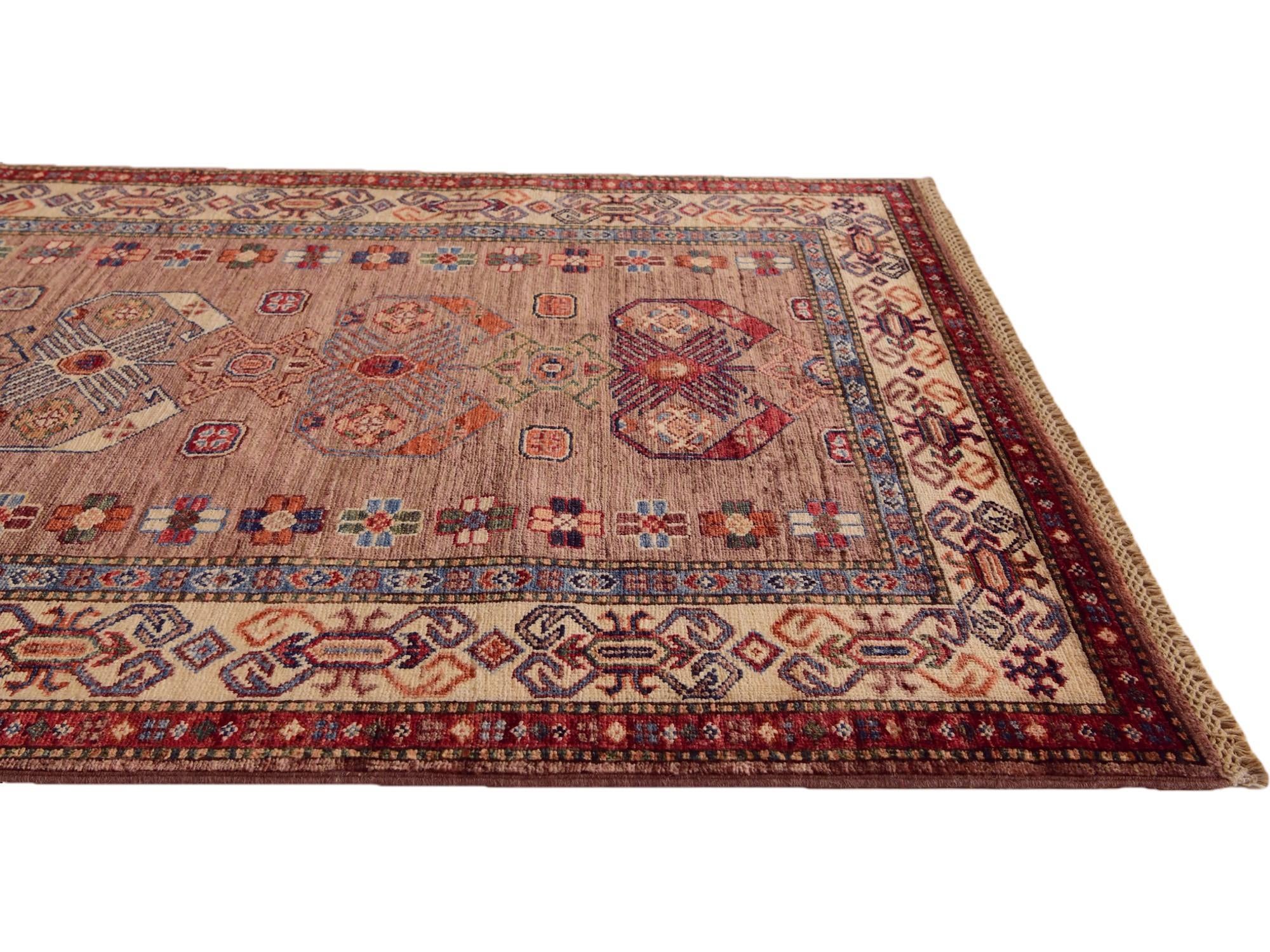 3' 6 x 5' 1 Hand Knotted Kazak Rug