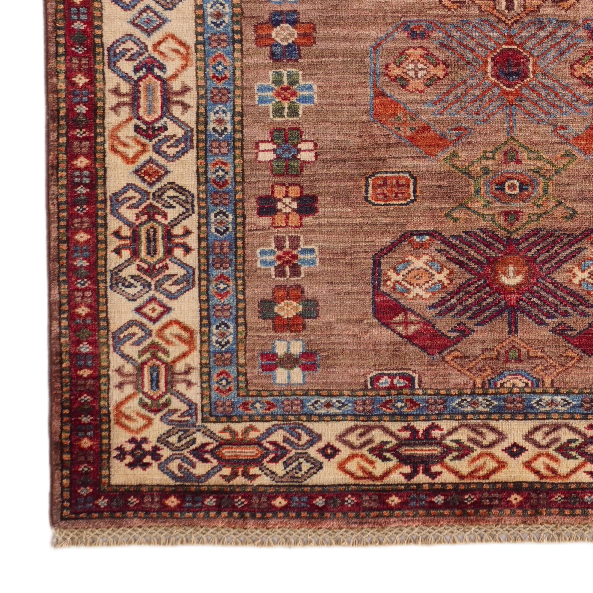 3' 6 x 5' 1 Hand Knotted Kazak Rug