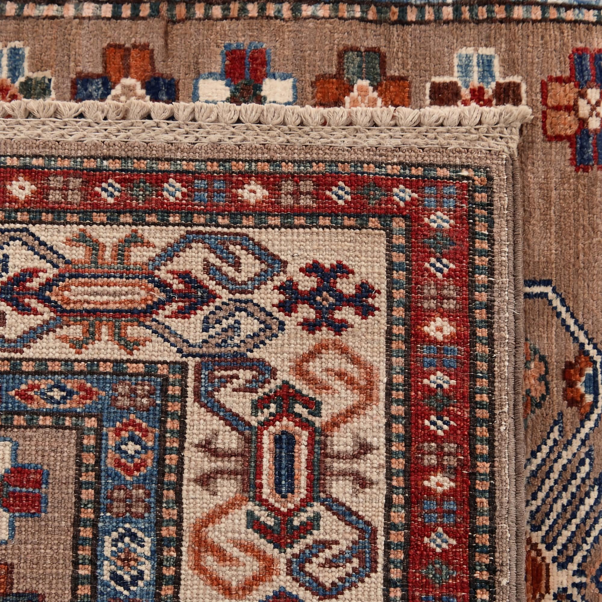 105cm x 155cm Hand Knotted Kazak Rug