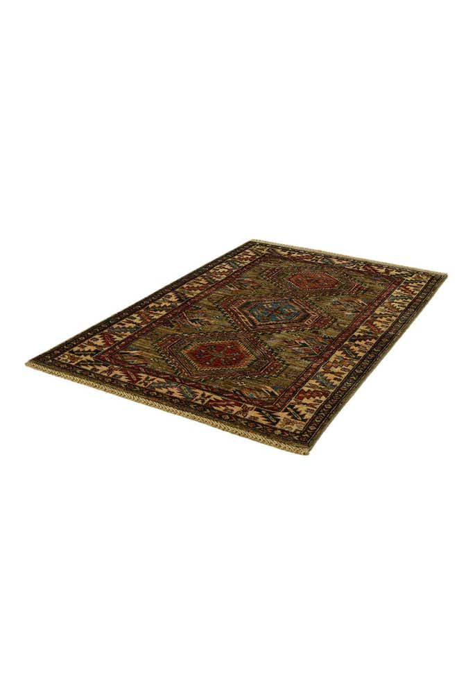 3' 3 x 5' Hand Knotted Kazak Rug