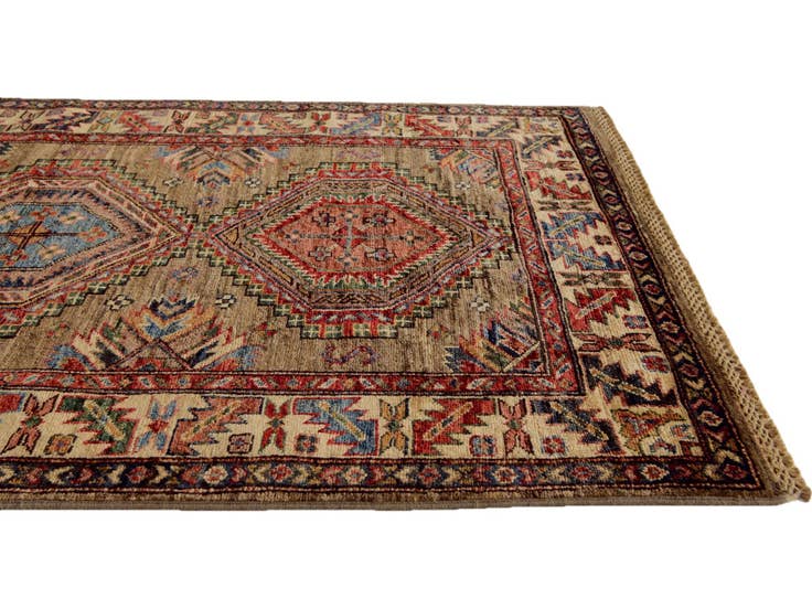 Detail image of 3' 3 x 5' Hand Knotted Kazak Rug