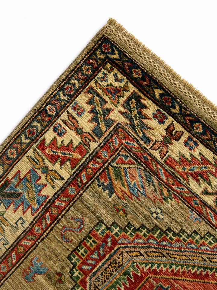 3' 3 x 5' Hand Knotted Kazak Rug