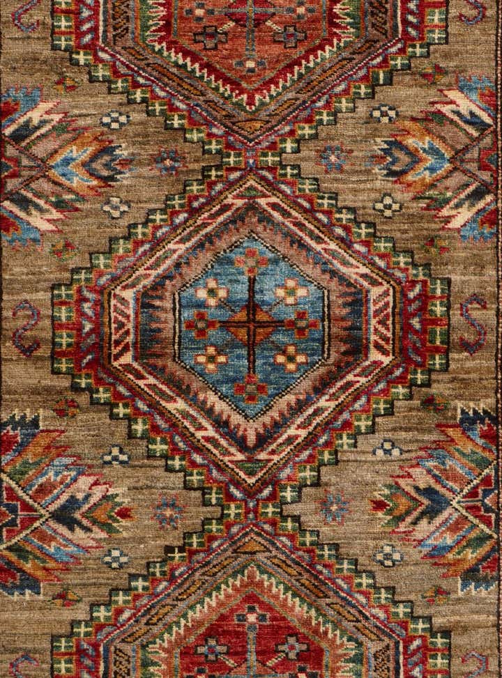 3' 3 x 5' Hand Knotted Kazak Rug