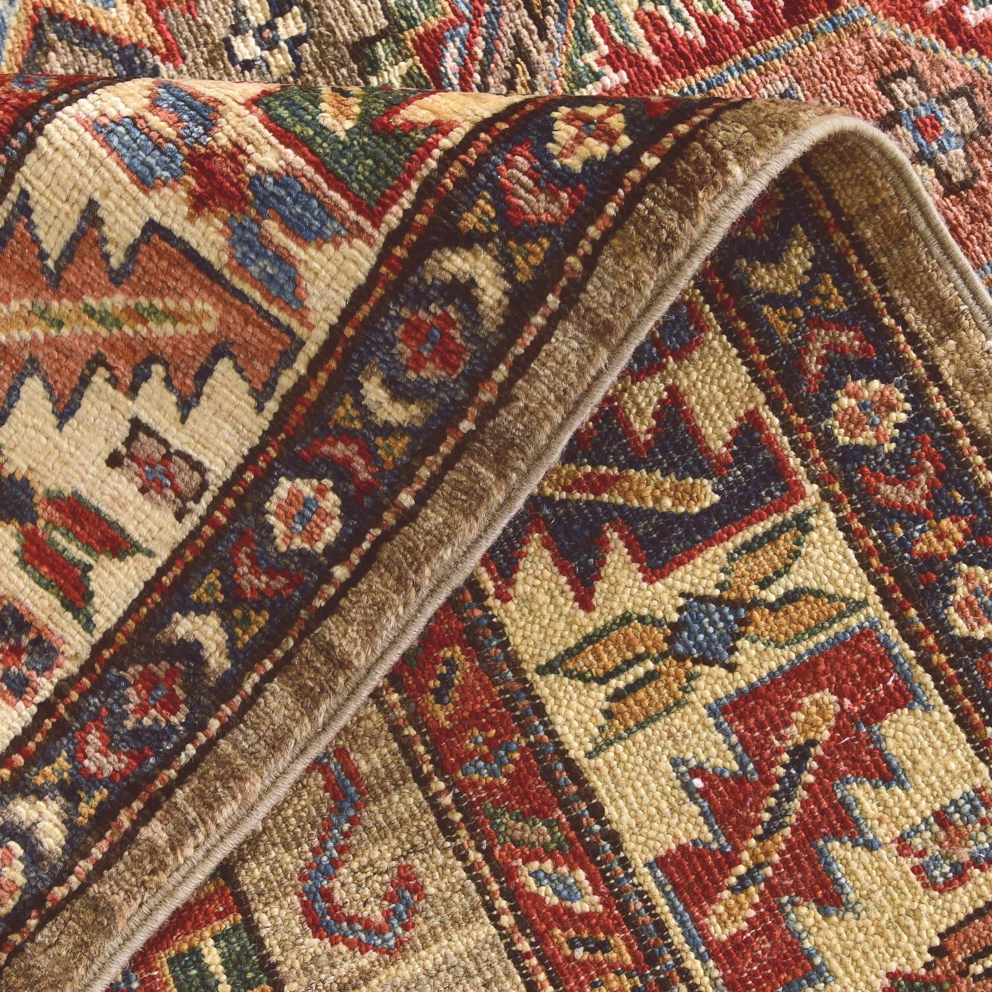 3' 5 x 5' 2 Hand Knotted Kazak Rug