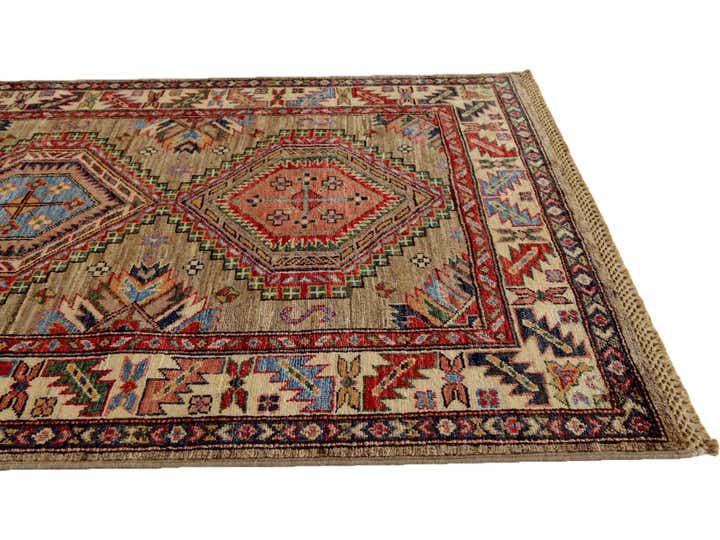 3' 4 x 5' 2 Hand Knotted Kazak Rug