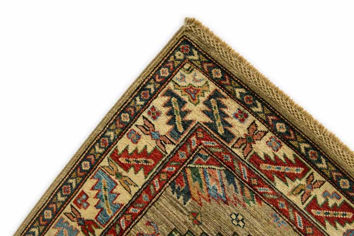 3' 4 x 5' 2 Hand Knotted Kazak Rug