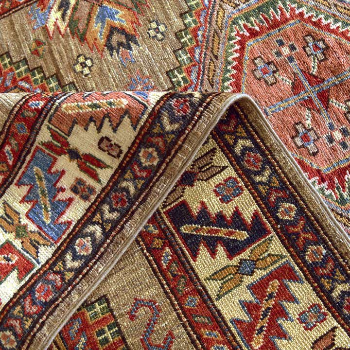 3' 4 x 5' 2 Hand Knotted Kazak Rug