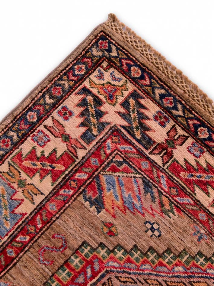 Detail image of 3' 3 x 4' 11 Hand Knotted Kazak Rug