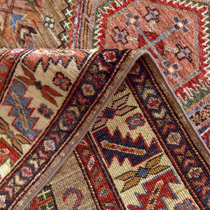 3' 3 x 4' 11 Hand Knotted Kazak Rug